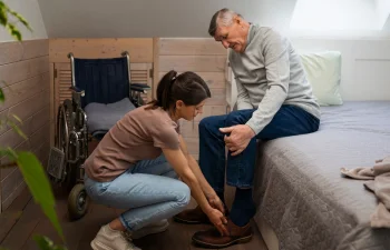 Senior resident enjoying compassionate care at Goshen Home Care in Beaverton Oregon