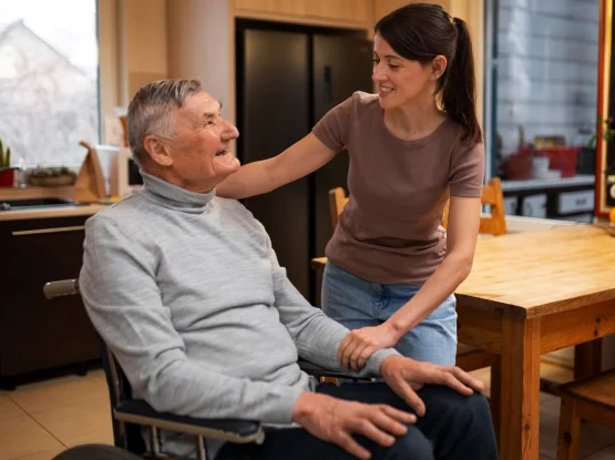 Senior receiving personalized care at Goshen Home Care